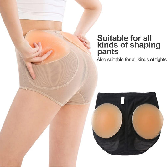 Silicone Butt Pads, Hip Pads for Women Shapewear – Hip Enhancer Pad & Fake Buttock Lifter Thick Peach