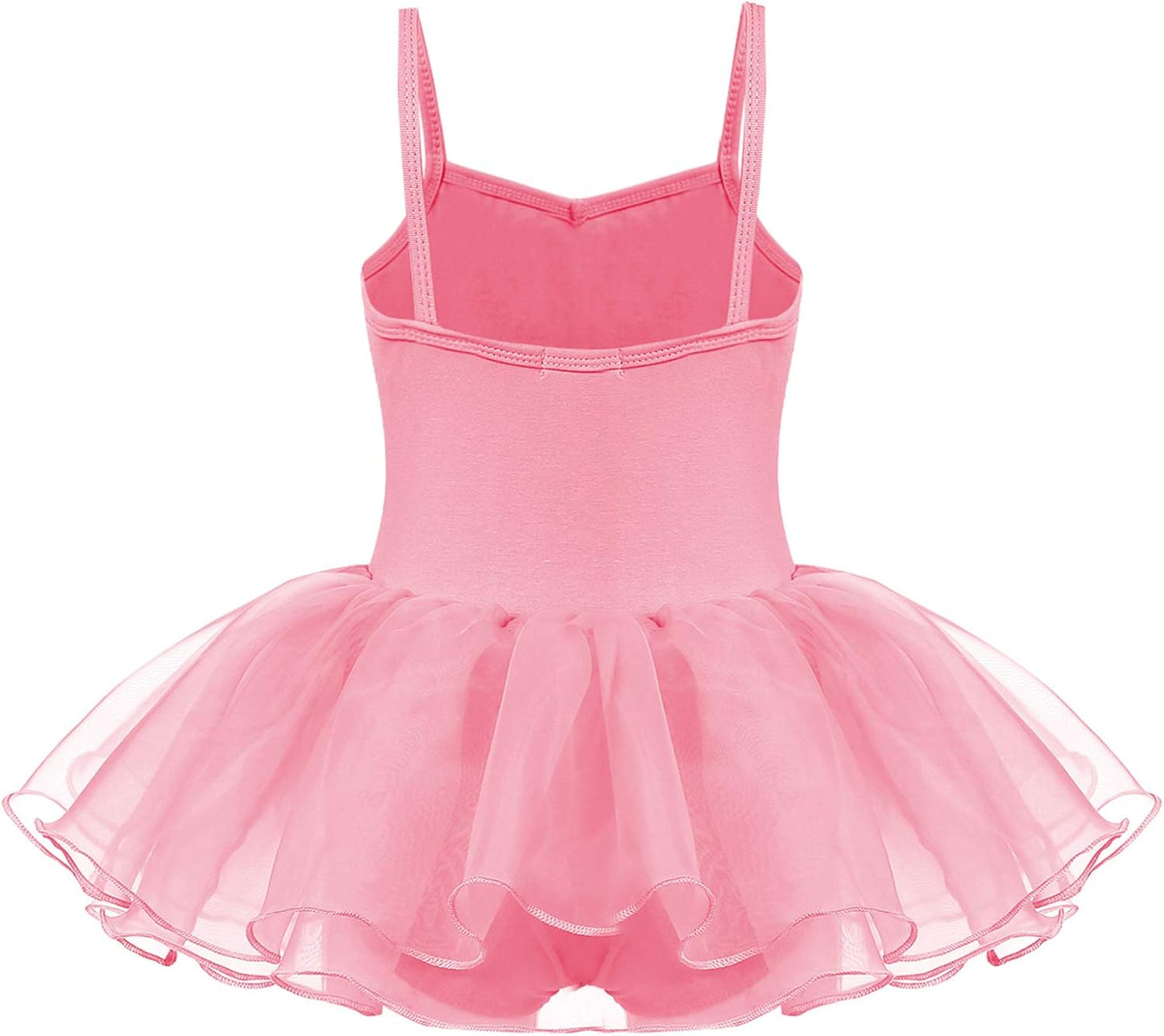 Zaclotre Little Girls Sequin Leotard Sparkly Strap Ballet Leotards Tutu Dress Ballerina Outfit Dance Costume for Kids