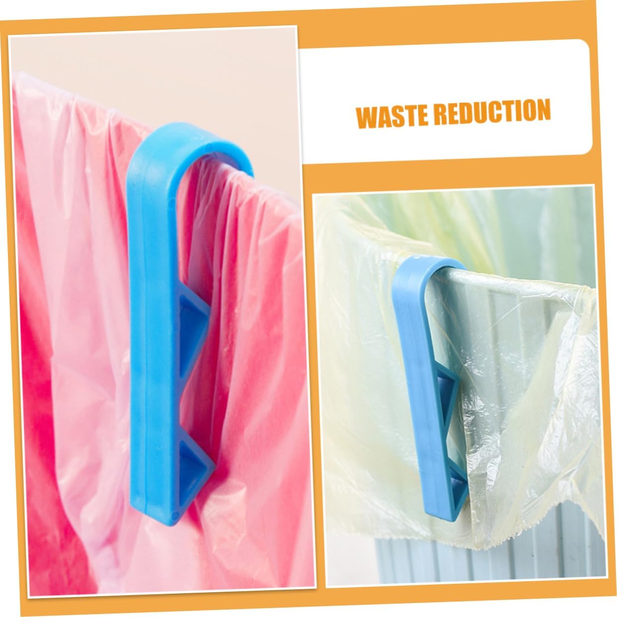 Unomor Kitchen Clips for Bags 40 Pcs Trash Bag Clips Heavy Duty Sealing Clips Bag Holder Clips for Trash Cans
