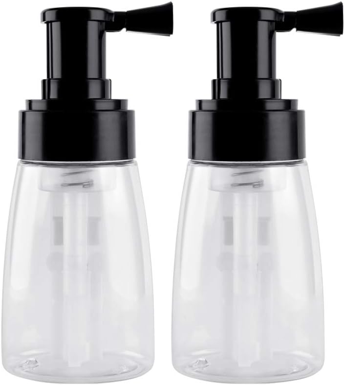 2 Pieces Barber Powder Spray Bottle, Empty Powder Travel Cosmetics Blower, Refillable Hair Fiber Applicator for Hair Salon, Home, Beauty (140ml+140ml)