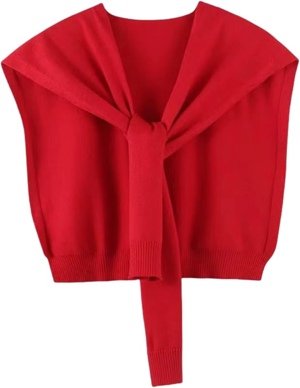 Sweater Shawl Wraps for Women Sweater Knitted Knotted Shawls Travel Casual Scarf Cape Shoulder Tops Fashion Wrap