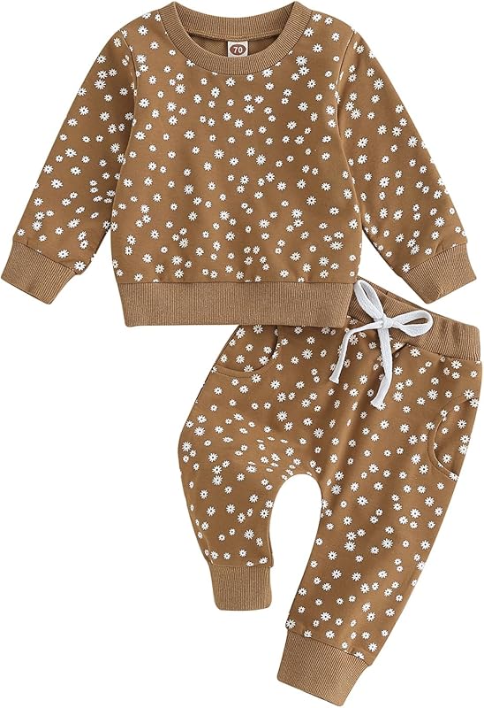 Newborn Infant Baby Girl Clothes Set Sweatshirts Tops Pants Toddler Girl Outfits Gifts 3 6 9 12 18 24 Months