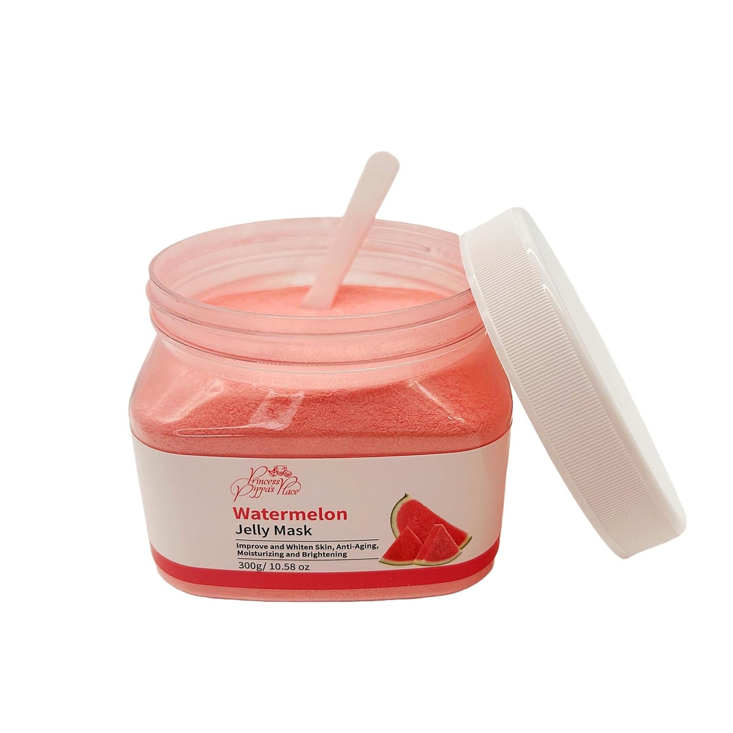 Princess Pippa's Place Watermelon Jelly Mask Powder - Jelly Face Mask Peel Off- Hydrating, Moisturizing, Anti-Aging Jelly Mask for Face Glowing and Radiant Skin- 300G/10.58 Oz, Red