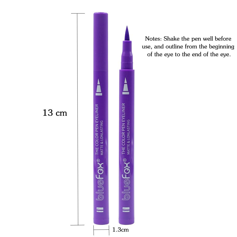Colorful Eyeliner Kit, Waterproof Liquid Eyeliner, Neon Makeup, 12pcs