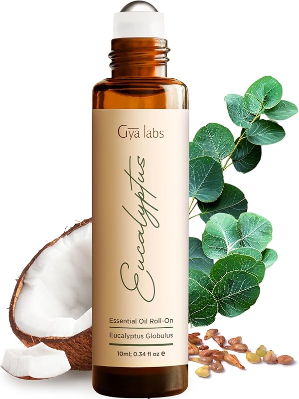 Gya Labs Peace Essential Oil Roll on - 100% Pure Natural Calming Oil for Fatigue, Blend with Patchouli, Frankincense, Aromatherapy Relaxation Gifts for Women and Men, Travel Size (0.34 Fl Oz)