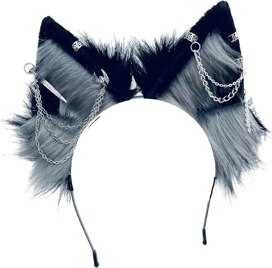 Cat Cosplay Ears Cat Ears Headbands Clips Accessories Punk Gothic Cross EK12-EK28