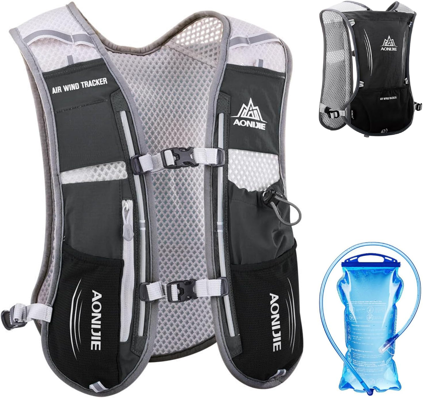 TRIWONDER Running Vest 5L 5.5L Hydration Water Pack Backpack for Women Men Runner Trail Race Marathon Cycling Hiking Jogging
