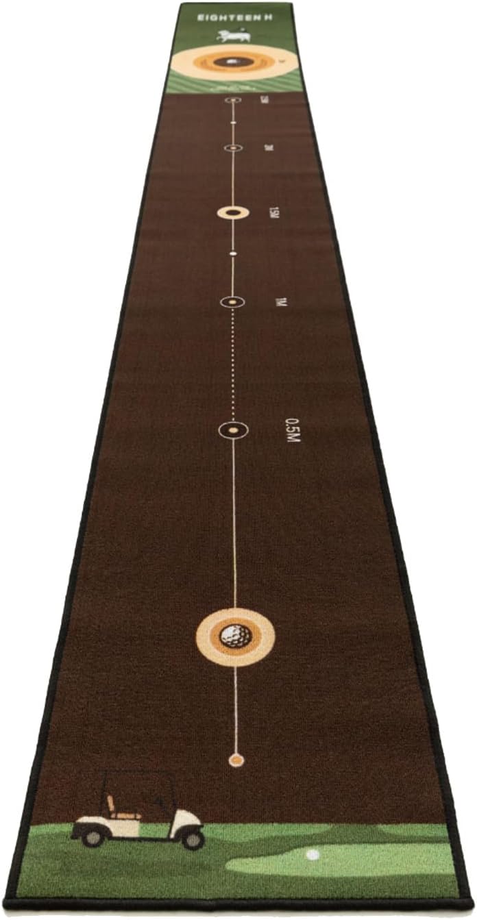 Putting Green Indoor Mat Golf Gifts for Men Golfing Practice Matt Training Aid Heoseok Pro