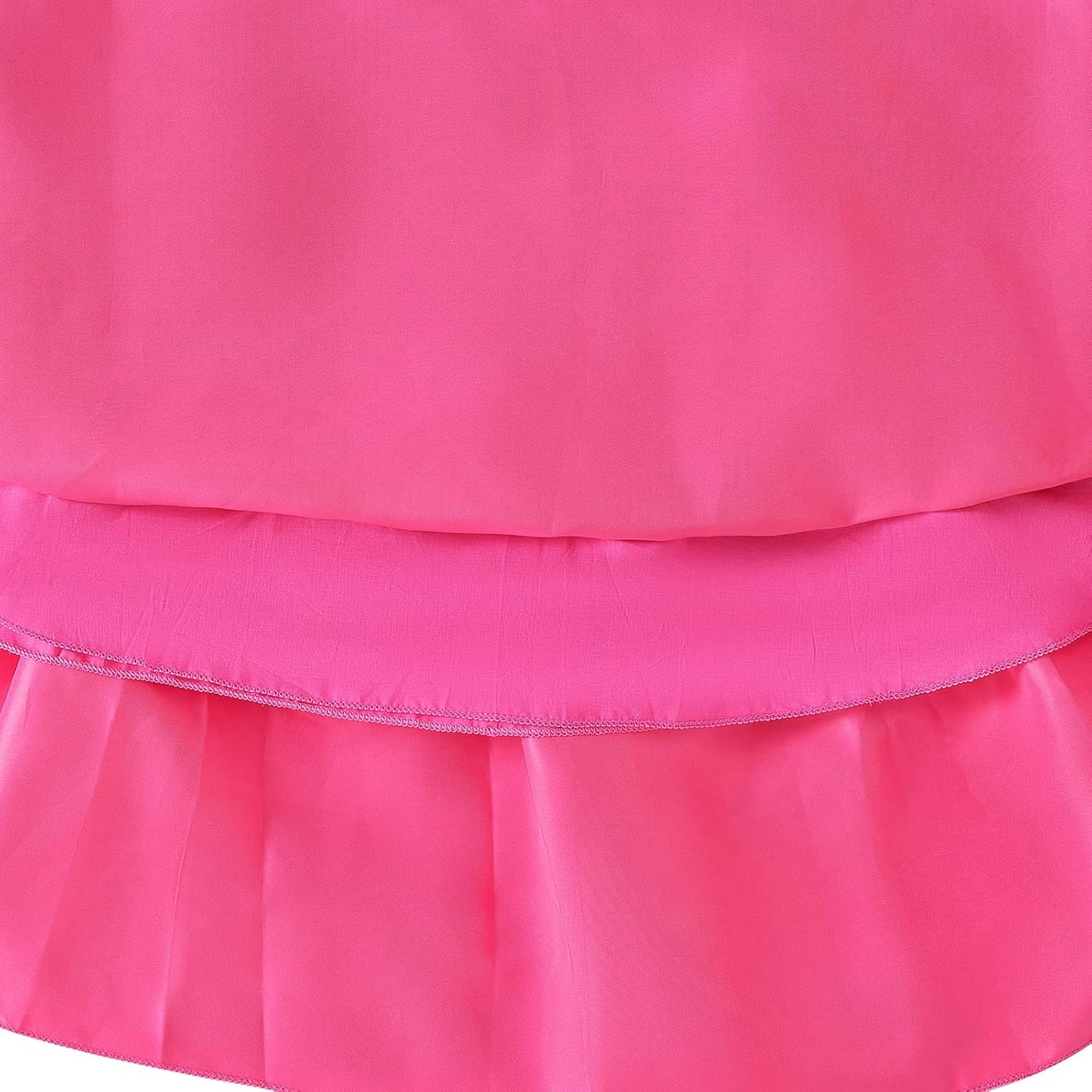 Girls Princess Costume Dresses Pink Princess Dress Up Clothes with Accessories for Halloween Cosplay Carnival Party