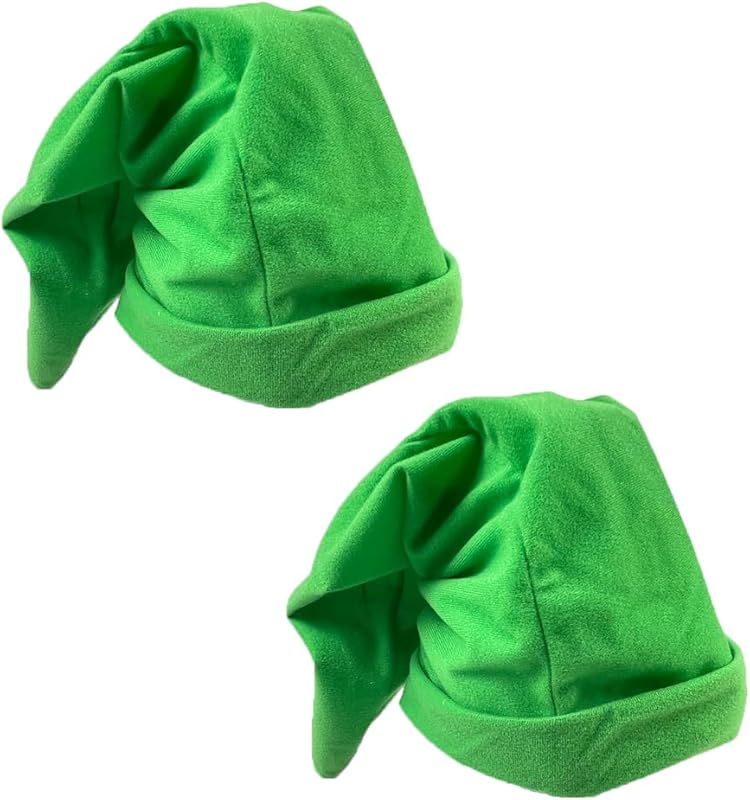 Aimery Halloween Costume Elf hats Accessories, Green hats for Christmas Costume, Adult Storybook Character Costumes