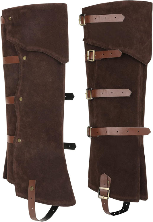 Pirate Boots Covers Medieval Renaissance Steampunk Boots Covers Tops with Studs for Halloween Costume