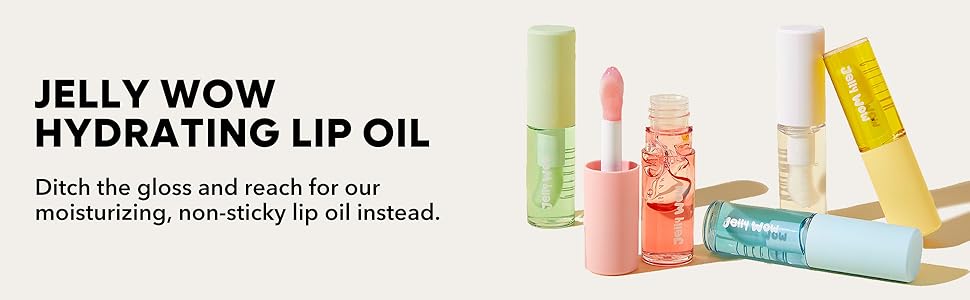 SHEGLAM Jelly Wow Hydrating Non-Sticky Lip Oil Moisturizing Plumping Lip Gloss - Green Apple Envy