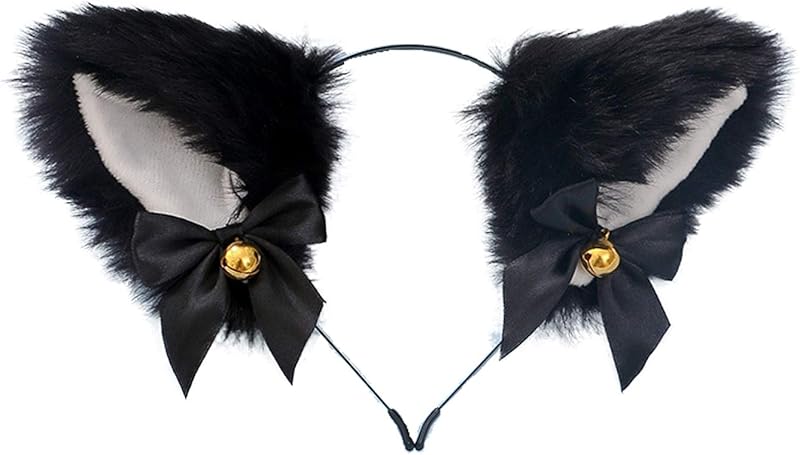 Faylay Cosplay Girl Plush Furry Cat Ears Headwear Accessory for Cam Girl Party
