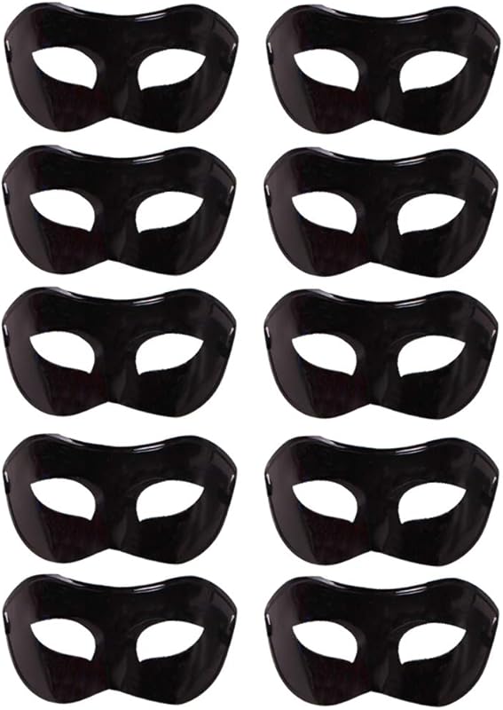 Rgontar 10 Pcs Unisex Retro Masquerade Mask Face Mask Venetian Mask for Fancy Dress Costume Halloween Party