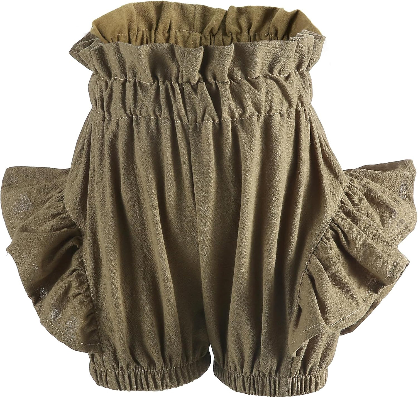 Baby Girls Ruffle Shorts Toddler Diaper Covers Little Girls Bottoms Bloomers Cotton Pants 3 Months-6T