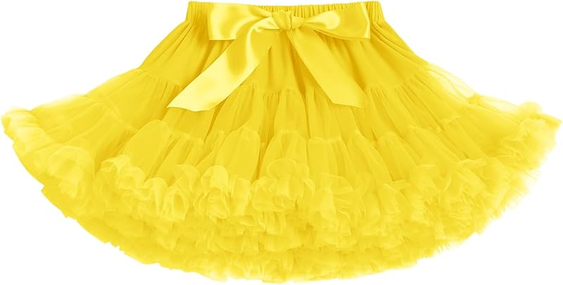 Petticoat Skirt for Girls Tutu Skirt Princess Fluffy Soft Tulle Ballet Birthday Party Pettiskirt Half Slips Dance Underskirt