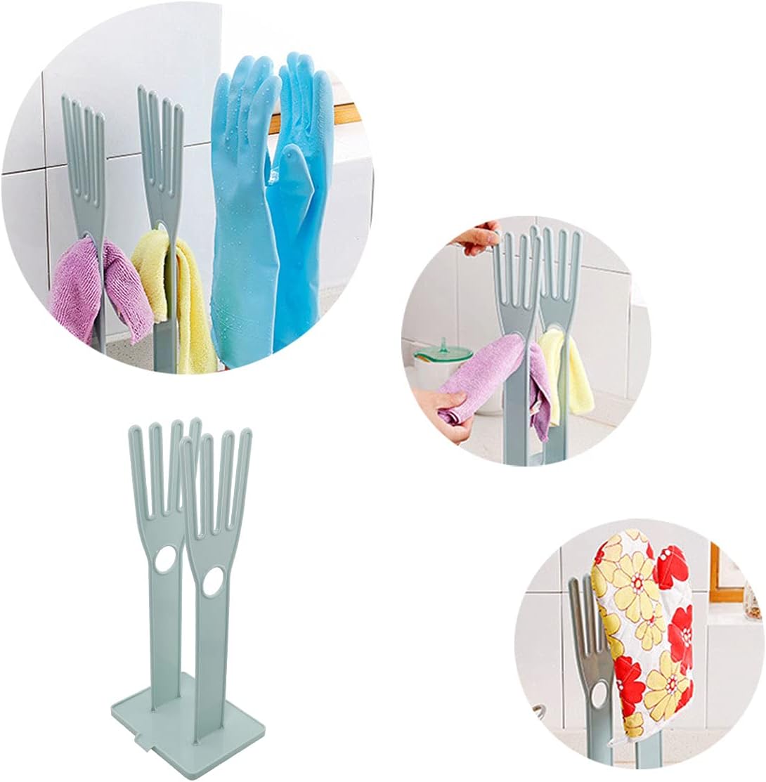 ZRM&E Gloves Stand Kitchen Multifunctional Rubber Gloves Drain Rack Towel Storage Holder Drying Stand Creative Kitchen Tool