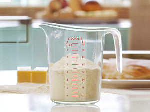 Amazing Abby - Melissa - Unbreakable Plastic Measuring Cups (3-Piece Set), Food-Grade Measuring Jugs, 1/2/4-Cup Capacity, Stackable and Dishwasher-Safe, Great for Oil, Vinegar, Flour, More