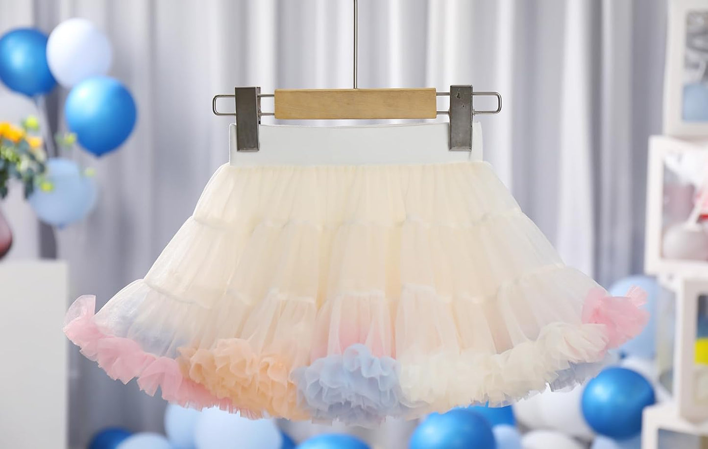 Petticoat Skirt for Girls Tutu Skirt Princess Fluffy Soft Tulle Ballet Birthday Party Pettiskirt Half Slips Dance Underskirt