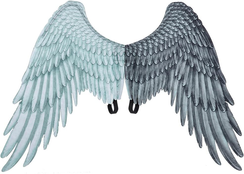 Alodidae 3D Angel Wings Costume with Elastic Straps Halloween Party Mardi Gras Cosplay Accessory