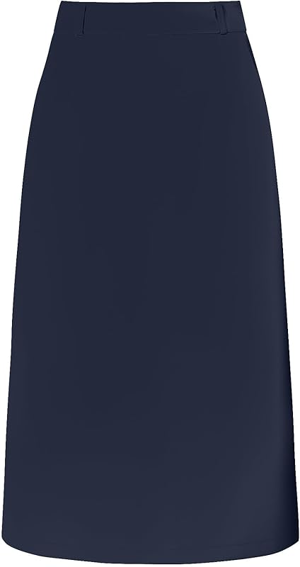 Women's Pencil Skirt High Waist Split Back Work Midi Skirts