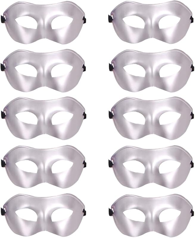 Rgontar 10 Pcs Unisex Retro Masquerade Mask Face Mask Venetian Mask for Fancy Dress Costume Halloween Party