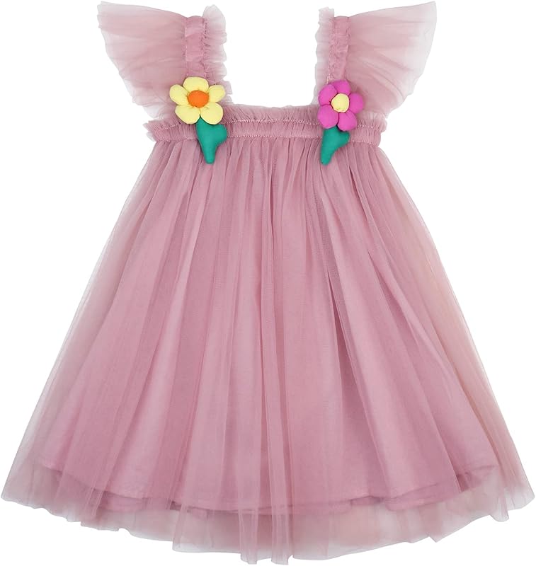 AGQT Baby Girls Tutu Dress Tulle Sundress Size 9M-5T