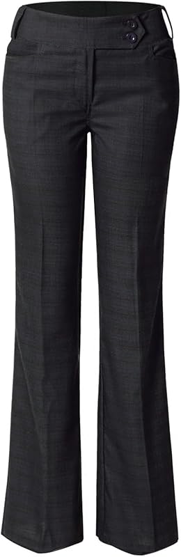 Design by Olivia Women's Relaxed Boot-Cut Office Pants Trousers Slacks