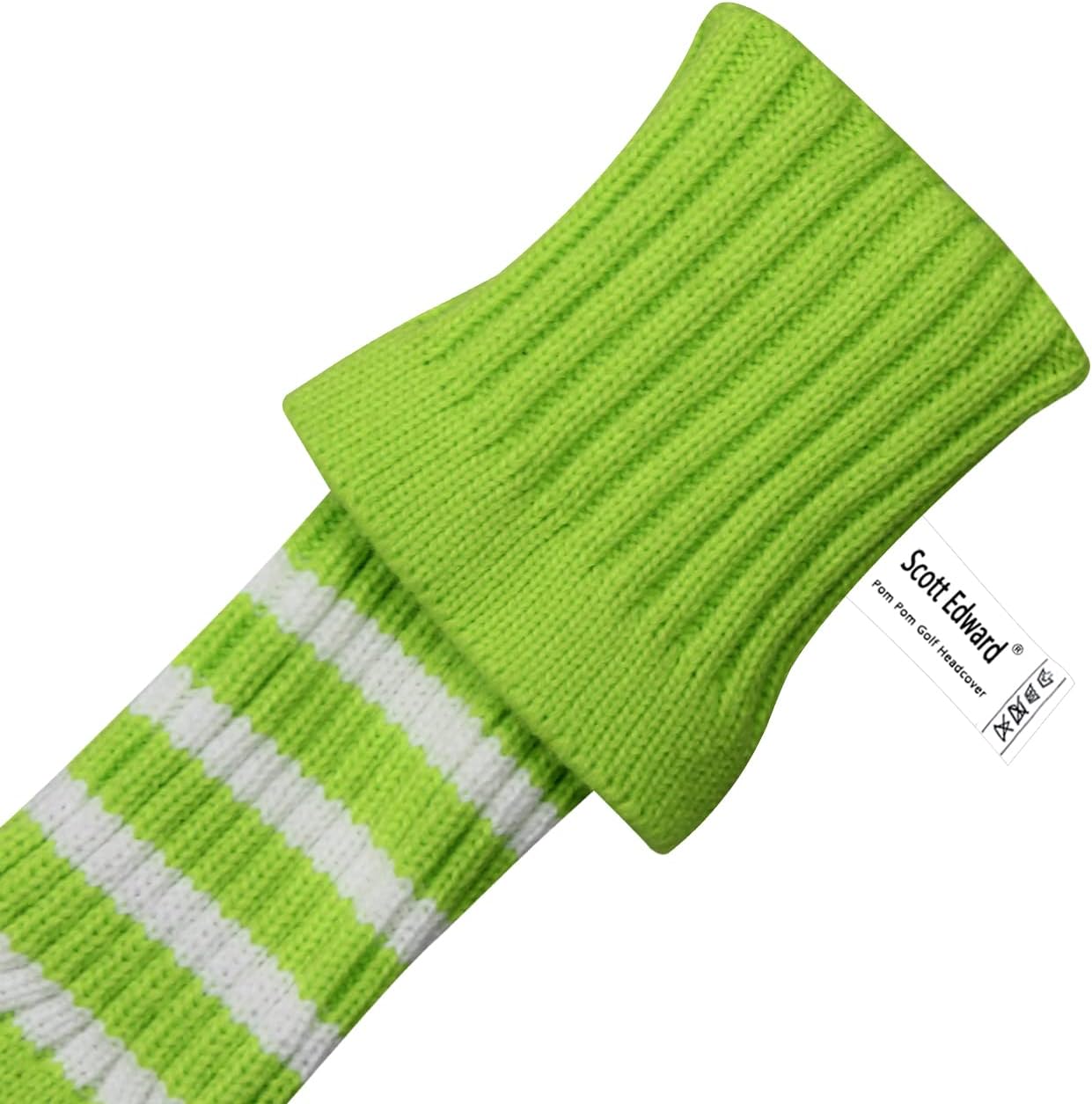 Scott Edward Golf Headcovers for Woods Set of 3 Fits Well Driver(460cc) Fairway Wood and Hybrid(UT) The Perfect Change for Golf Bag Classic Striped Style