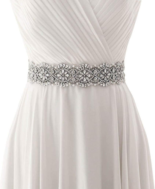 HONGMEI Rhinestone Bridal Belt Crystal Wedding Dress Belt Shiny Wedding Accessories