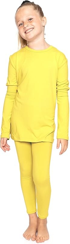STRETCH IS COMFORT Oh So Soft Youth Girls Long Sleeve Crew and Leggings Set, Includes Top and Bottom