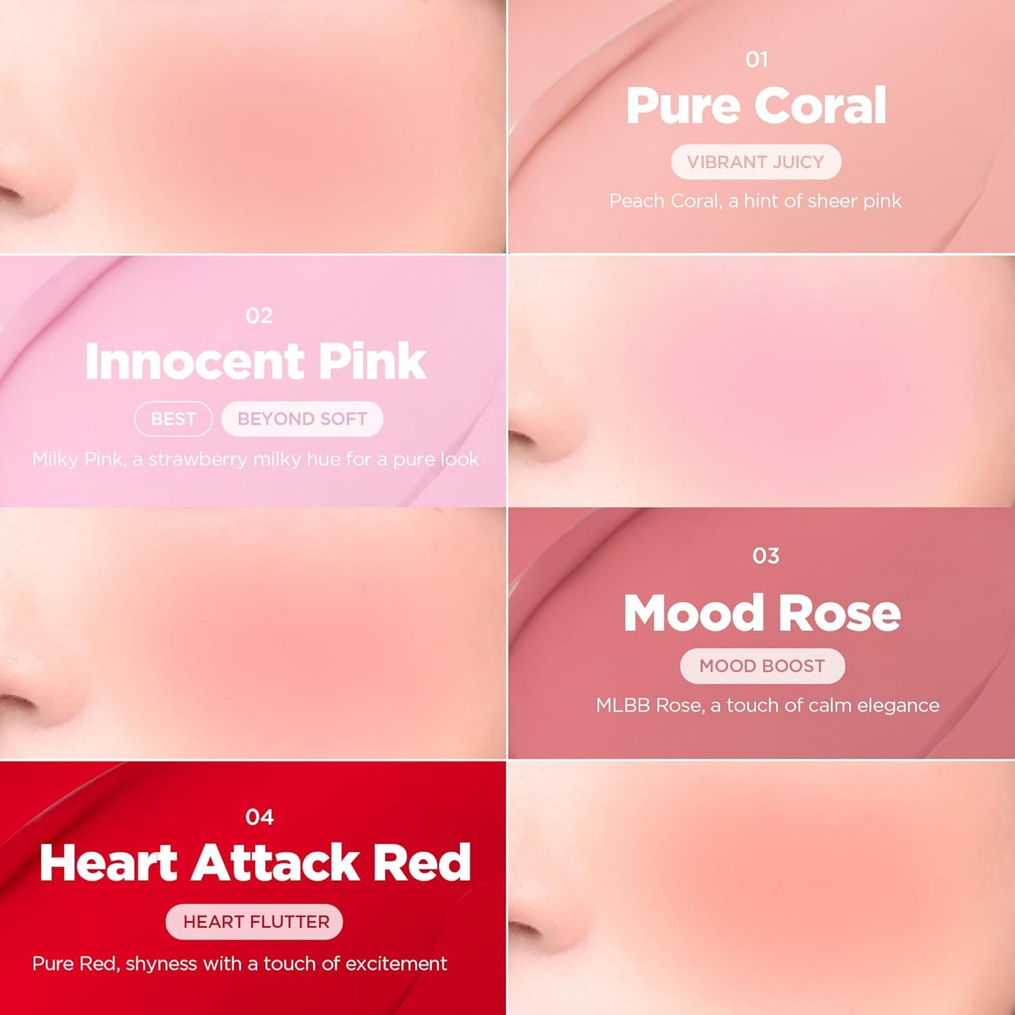 lilybyred LUV BEAM Cheek Balm | Soft Color, Glowy Finish, Creamy Texture | Natural-Looking Flush | Korean Beauty (02 Innocent Pink)
