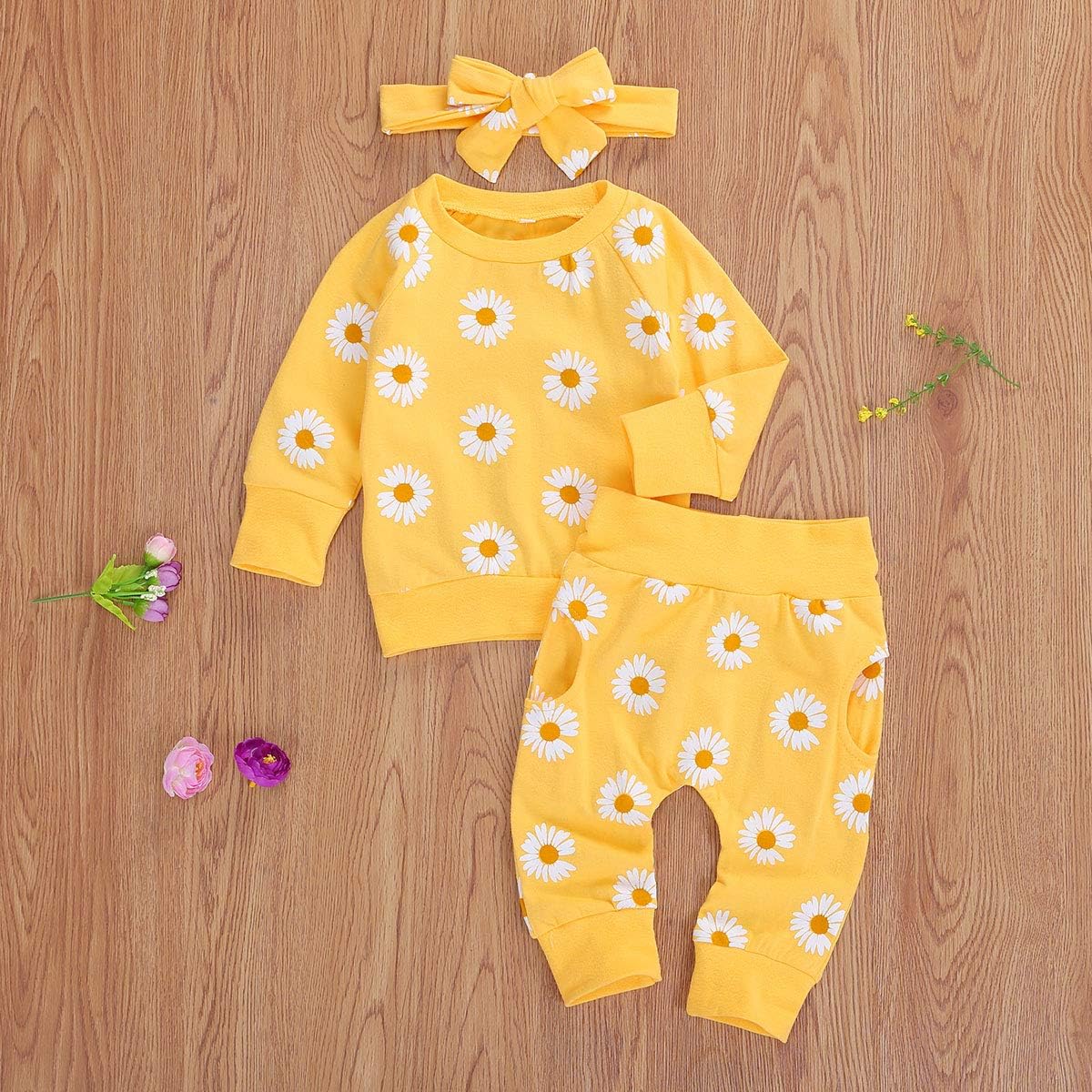 Newborn Infant Baby Girl Clothes Set Sweatshirts Tops Pants Toddler Girl Outfits Gifts 3 6 9 12 18 24 Months