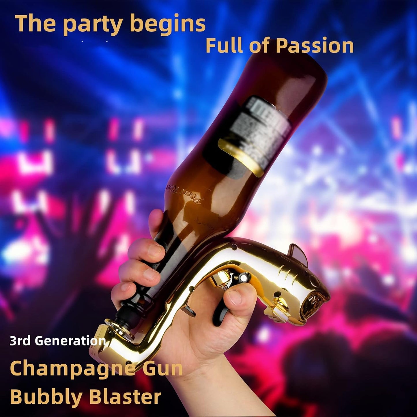 Champagne or Beer shooter, Beer Gun Shooter,Bubbly Blaster For Party/Birthday/Christmas/Hallowmas,Champagne Gun Shooter for Bubbly Water