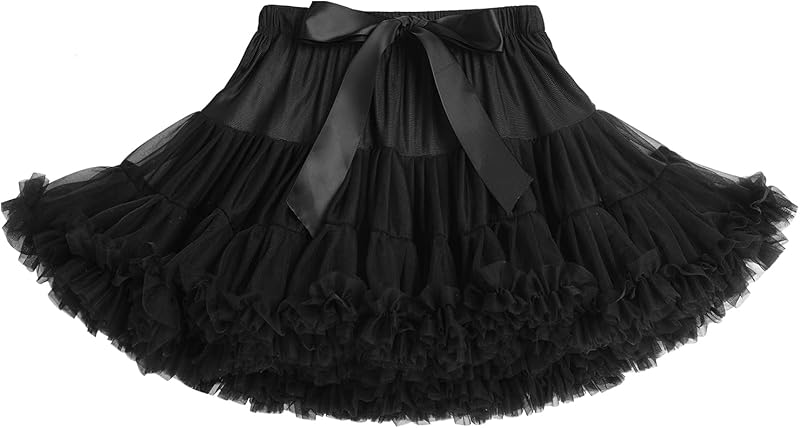 Petticoat Skirt for Girls Tutu Skirt Princess Fluffy Soft Tulle Ballet Birthday Party Pettiskirt Half Slips Dance Underskirt