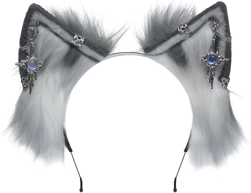 Cat Cosplay Ears Cat Ears Headbands Clips Accessories Punk Gothic Cross EK12-EK28