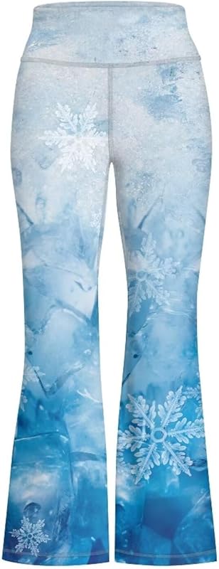 Girls' Athletic Leggings Bell Bottoms Kids Dance Running Yoga Pants High Waisted Workout Active Dance Tights