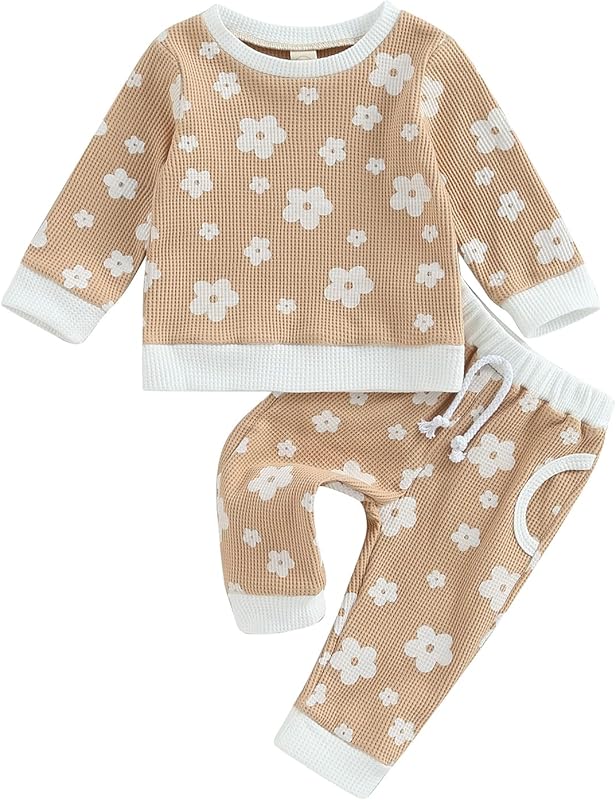 Newborn Infant Baby Girl Clothes Set Sweatshirts Tops Pants Toddler Girl Outfits Gifts 3 6 9 12 18 24 Months