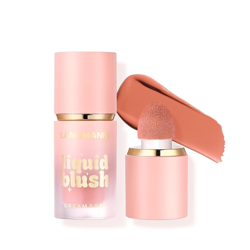 Jolilab Liquid Blush - High Pigment, Long - Lasting, Buildable Color for a Natural Glow（#1+2）