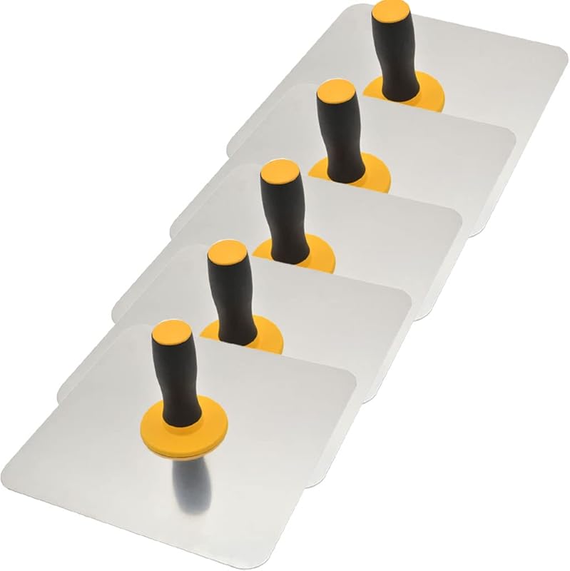 Aluminium Plastering Hawk with Soft Grip Handle, Plaster Mortar Board Holder Finishing Plastering Tool for Cement, Mortar, Drywall (11.8"x11.8")