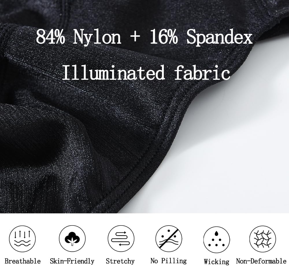 JINSHI Men's Thong Underwear Sexy Ice Silk Glossy G String Male Athletic Thongs T Back For Men Bikini Briefs