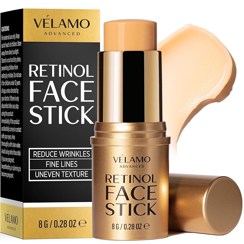 Retinol Eye Stick, Retinol Eye Cream, Retinol Cream, Retinol Face Cream, Under Eye Cream Anti Aging, Eye Cream, Brightening Eye Balm Reduces Fine Lines and Dark Circles, Visible Results in 3-4 Weeks