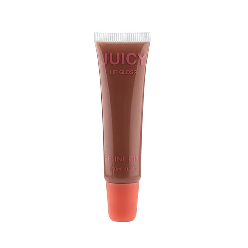 Juicy Lip Gloss, Lipgloss for Women and Girls, Lip Plumper, Lip Makeup Hydrating, Tinted Lip Balm, Colorful Lipgloss Moisturizing and Vibrant #nude
