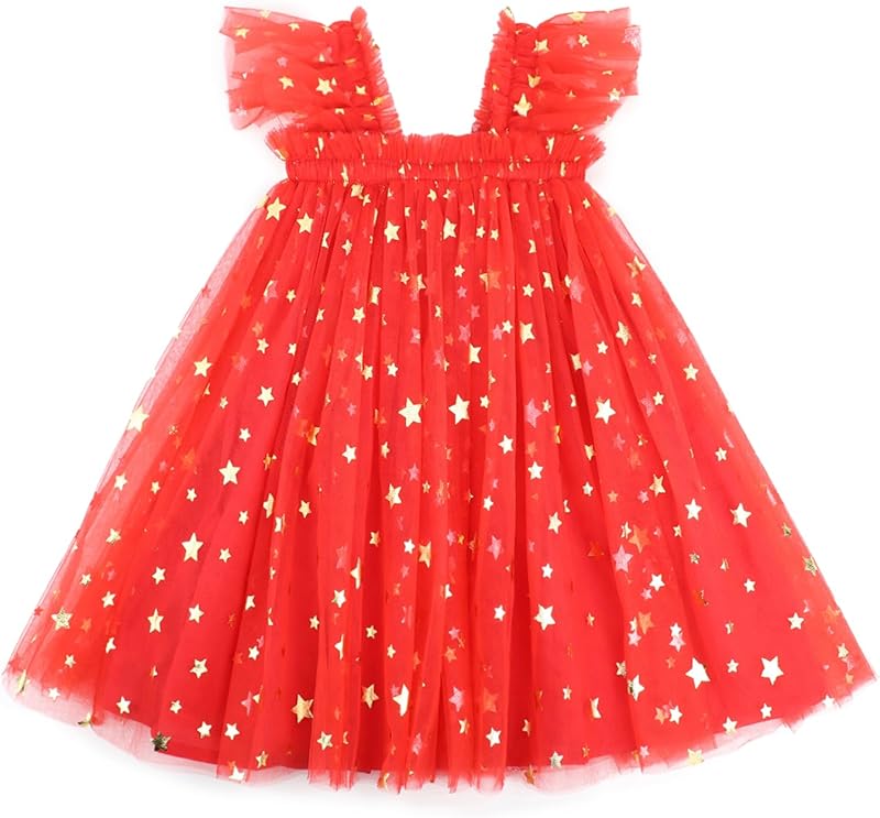 AGQT Baby Girls Tutu Dress Tulle Sundress Size 9M-5T