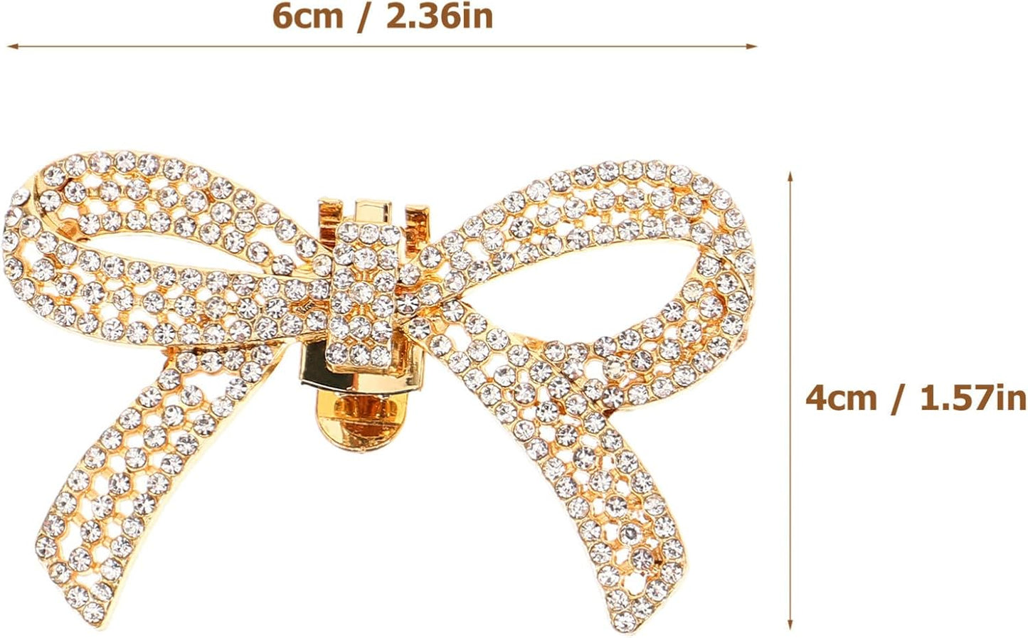 GALPADA Bow Shoe Clips: Satin and Rhinestone Elegant Jewelry - Removable Decorative Buckle for Women's Wedding Party Heels, Flats, Pumps