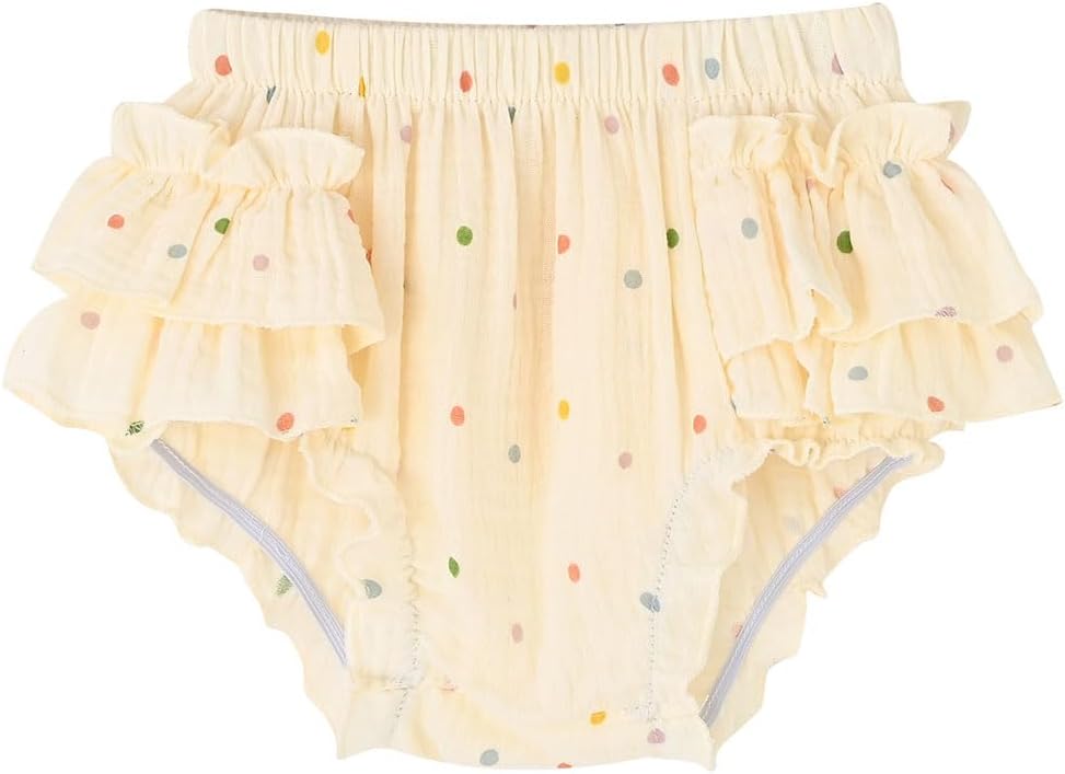 Enfants Chéris Baby Ruffle Bloomers 100% Cotton Muslin Diaper Covers for Girls 6 Months - 3 Years