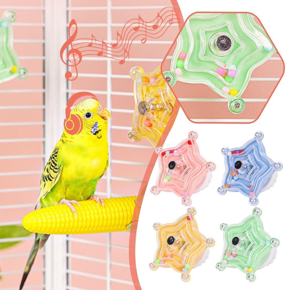 DIANX インコ おもちゃ Birdおもちゃ Chewむおもちゃ Rotationおもちゃ ヒトデのShape ChewむToy Training Educational Toys かじる ストレスResolve Rotating Toy オウム オカメインコ セキセイインコ Little Birdおもちゃ 1Each piece