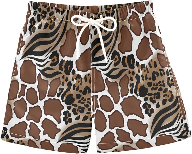 Ice Cream Boy Swim Trunks Waffle Or Cone Quick Dry Bathing Suit Swimsuit,Toddler Beach Board Shorts 2-16Years