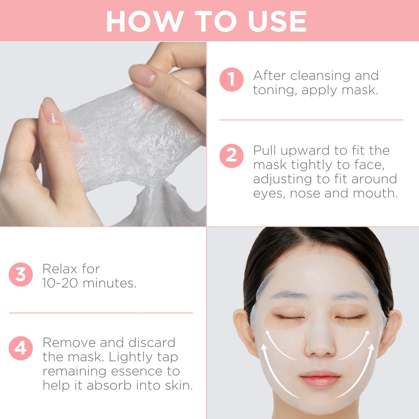 Mediheal Official Best Korean Sheet Mask - Collagen Essential Face Mask Lifting and Firming For All Skin Types Value Sets (4 Count (Pack of 1))