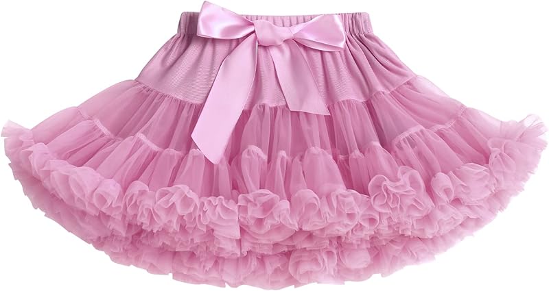 Petticoat Skirt for Girls Tutu Skirt Princess Fluffy Soft Tulle Ballet Birthday Party Pettiskirt Half Slips Dance Underskirt